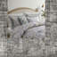 Ensembles de literie élégants en coton gris, style chalet décontracté