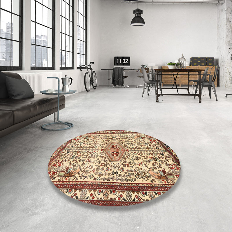 Oriental Indoor Rug, Round 4'