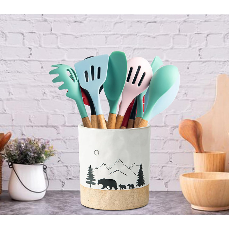 Bear Ceramic Kitchen Countertop Tableware