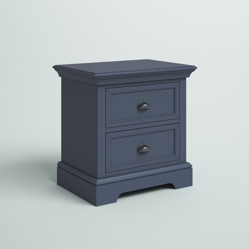 Huey 25'' W Nightstand, Blue