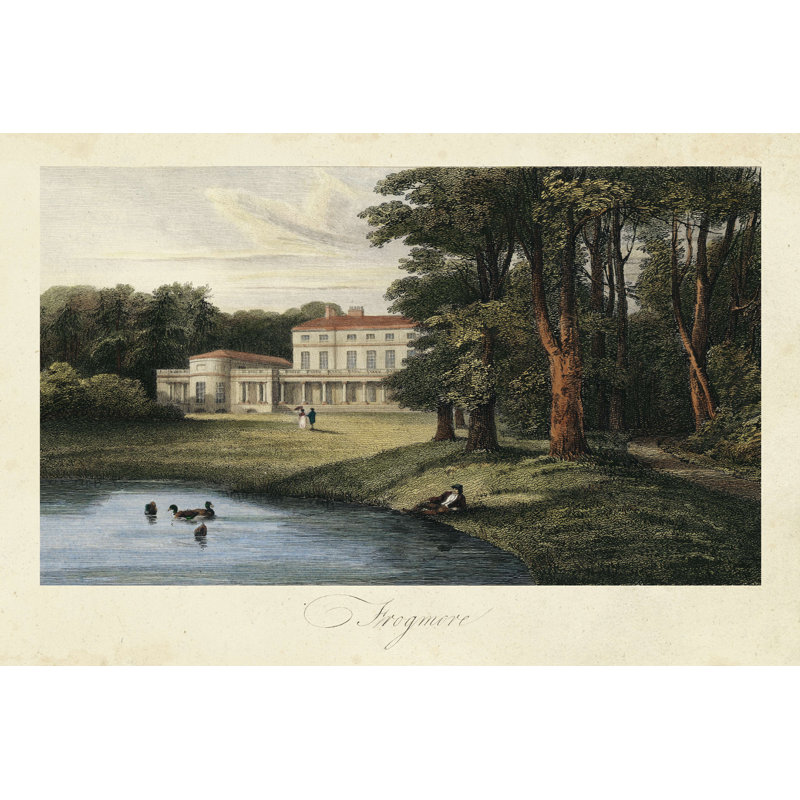 La campagne anglaise I, H 32 po x l 48 po x P 1,25 po