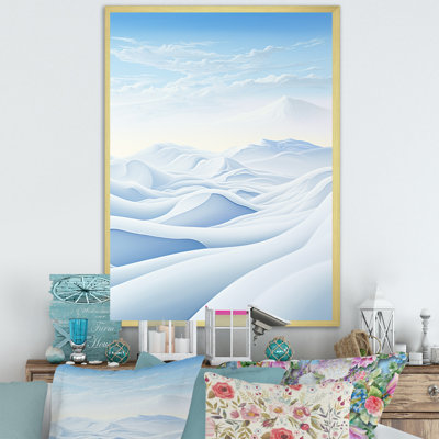 Hiver désert neige paysage