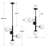 4 - Light Dimmable Modern Linear Sputnik Chandelier with Glass Shade-1241181630