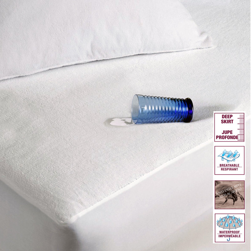 Protège-matelas imperméable en coton Codman, Double