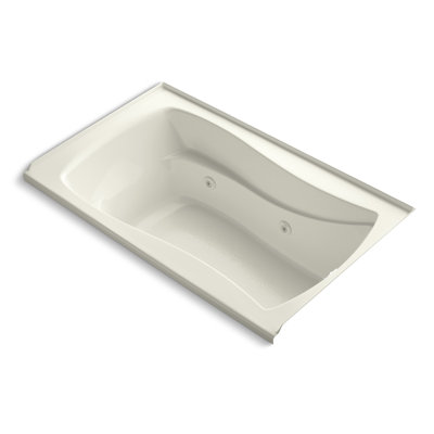 Mariposa 60" x 36" Alcove/Tile In Whirlpool Acrylic Bathtub