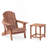 Oversize Wooden Outdoor Folding Adirondack Chair, Pre-Assembled Patio Chair for Garden, Backyard, Porch&Pool Deck