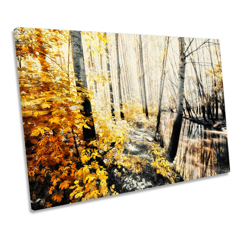 Floral Landscape Forest Blossom - Wrapped Canvas Art Prints, 30.5cm H x 45.7cm W x 2cm D
