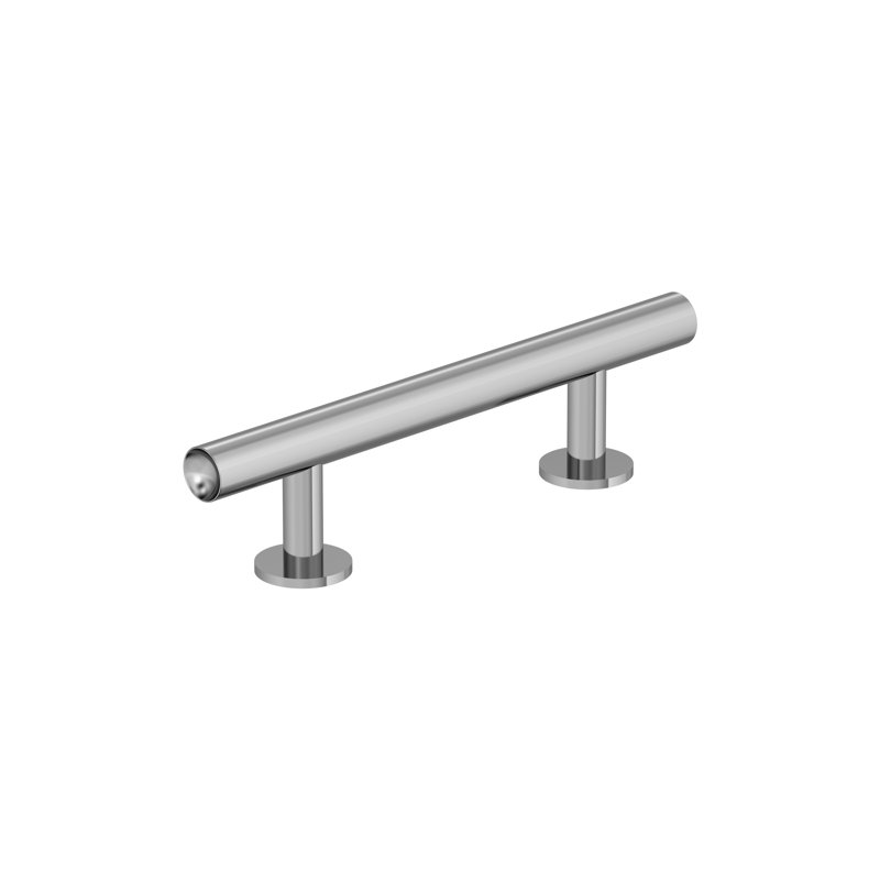 Radius Bar Pull, Polished Chrome, 3"