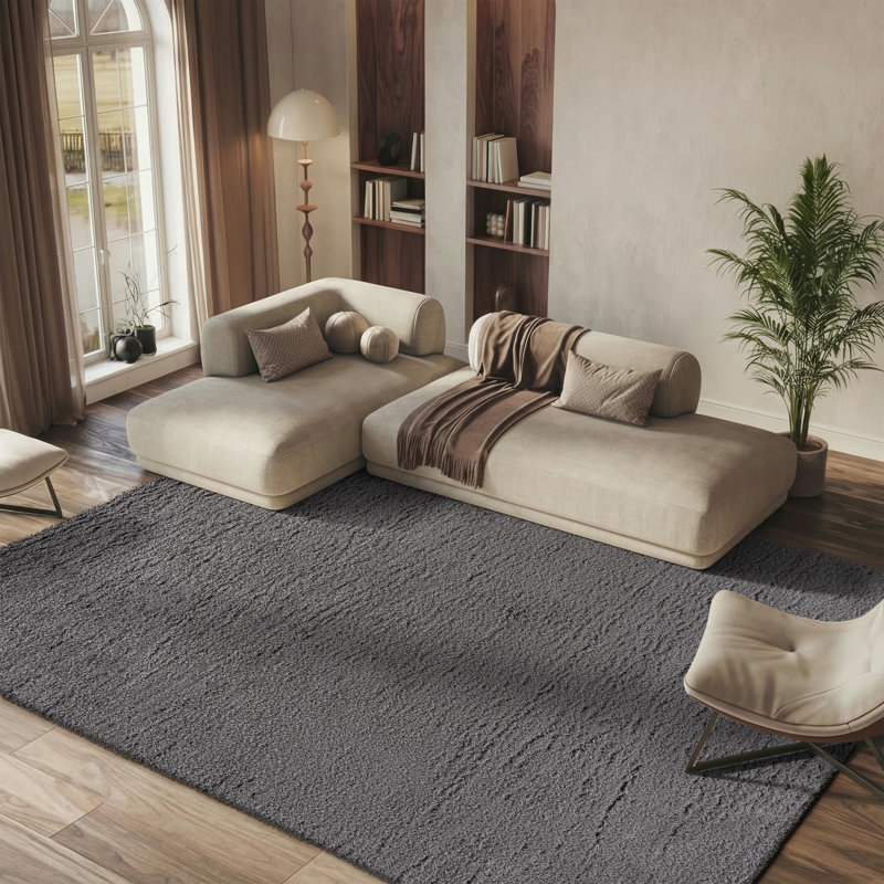 Lindsay Shag Performance Solid Color Rug, Rectangle 8' x 10'
