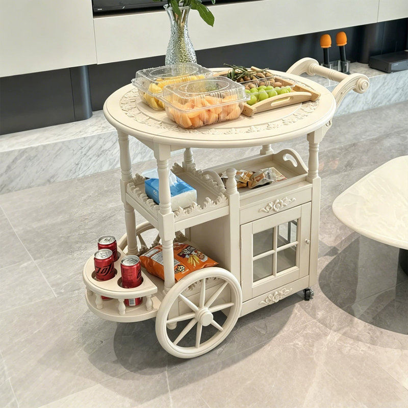 Solid Wood Bar Cart