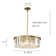 Geboe 6 - Light Crystal Dimmable Drum Chandelier