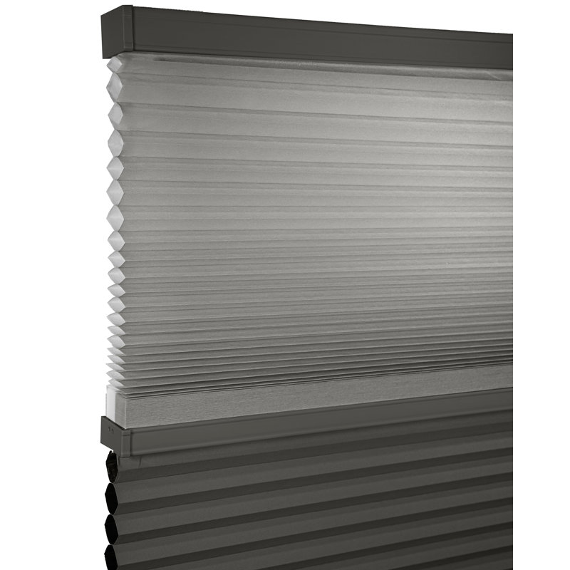 Cordless Cellular Shade, 42.5"W x 48"L, Gray