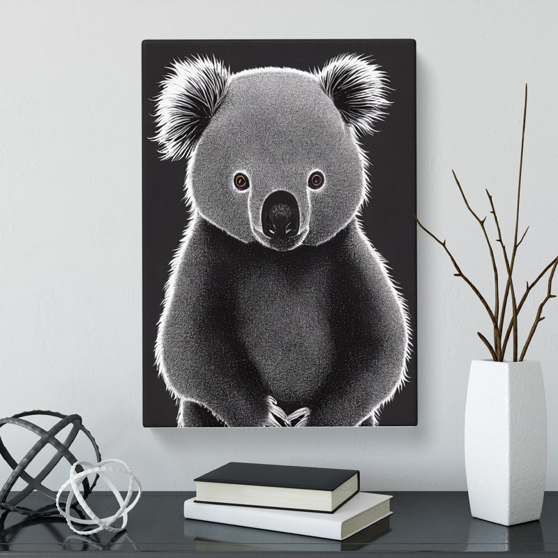 Hallsburg Koala Bear Portrait - Wrapped Canvas, 76cm H x 50cm W x 3cm D