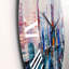 Ville moderne abstraite, un mur de gratte-ciels - Horloge murale moderne-60281250