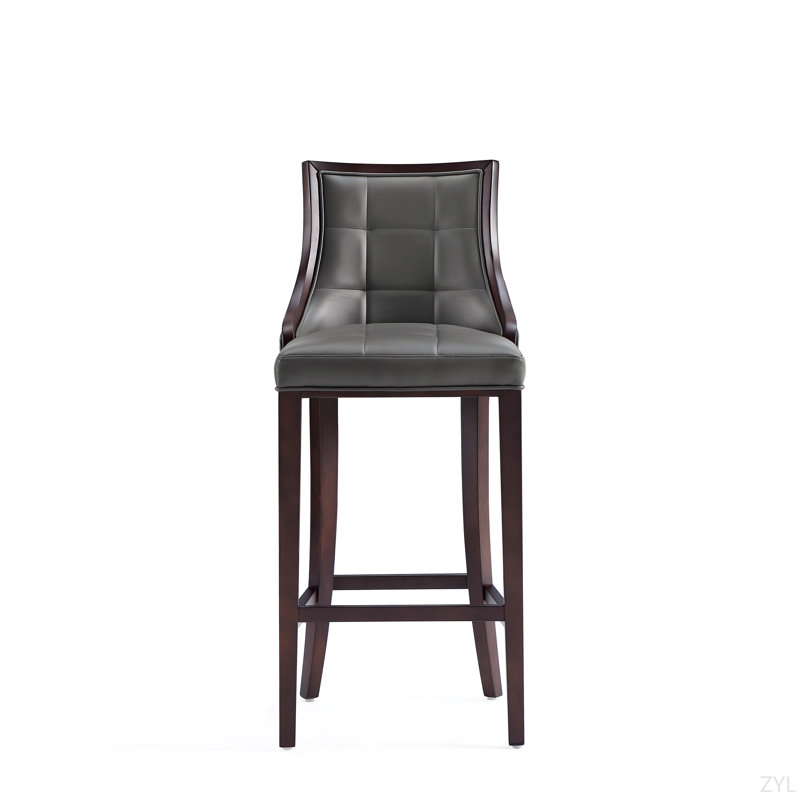 Tabouret de bar Fifth Avenue, Similicuir gris