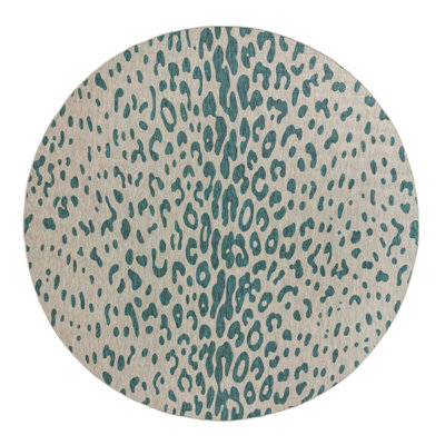 Teal Samburu Indoor/Outdoor Safari Rug