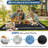 Outdoor Furniture Reversible Outdoor Area Rug Waterproof Plastic Patio Carpet UV & Weather Resistant Easy to Clean Modern Deck Ma-125284877-125284875