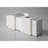 Nasly 2 Person L-Shaped Synthetic Laminate Reception Desk with Power Outlet