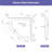 36" X 36" Neo-angle Single Threshold Acrylic Shower Base