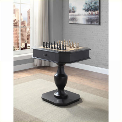 Table de jeu, blanc traditionnel avec 2 tiroirs 3 surfaces de jeu | Blanc | Traditionnel