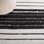 Tapis rayé noir / ivoire Courchevel-1050272922