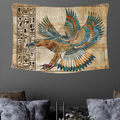 Egyptian Bird Wall Tapestry -  Historical Wall Decor