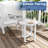  HDPE Small Round Side Table, Sturdy Outdoor Side Table, Weather-Resistant Outdoor End Tables for Patio, Porch, Deck-807496813