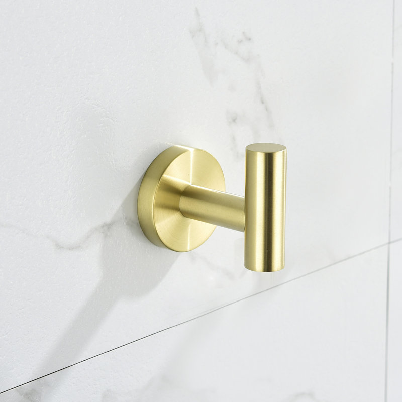 Bathroom Towel Rack  5 Pieces  In Brushed Gold - Aluminium , Rust- For Bath, Bedroom, Laundry, Kitchen Easy Installation Manual 5 Aluminium, Bathroom, Simple Guide