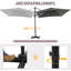 Parasol carré en porte-à-faux 8 pi Naaya-2000995742