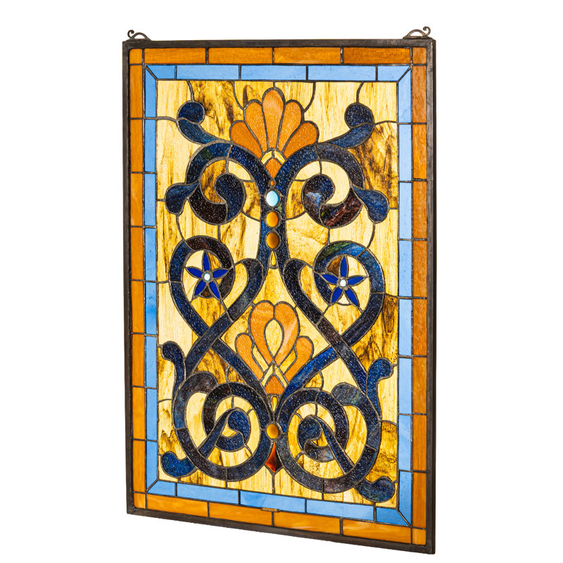 Victorian Mandolin Stained Glass Window