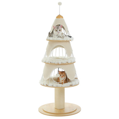 Christmas Tree Tall Cat Scratching Board