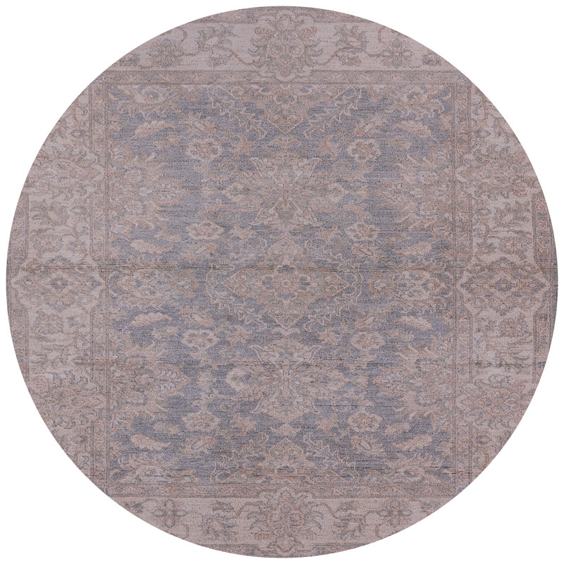 Tapis oriental gris Chico, Rond 5 pi