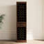 Buffet brun noyer pour le vin - 28 espaces de rangement modulaires-118276459-118276460