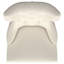 Chaise moderne à oreilles capitonnée avec dossier arrondi et garniture cloutée-2049274027