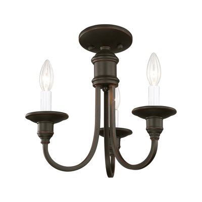 Eckard 3 - Light Steel Dimmable Chandelier