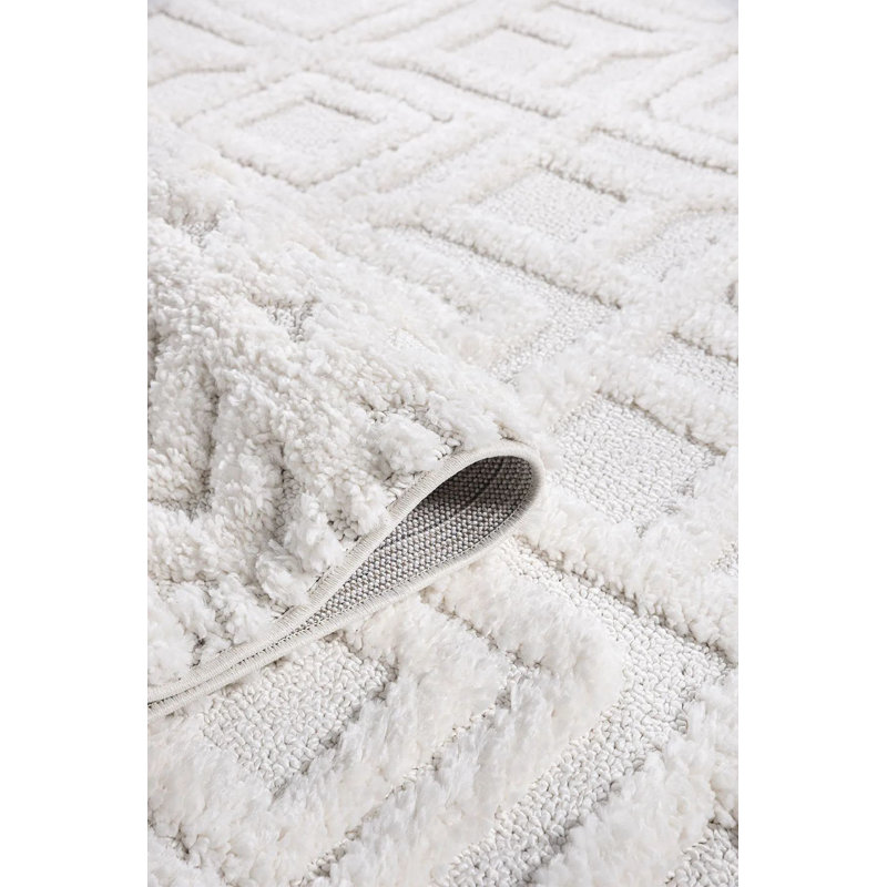 Beige Area Rug, 100% Polypropylene, 4.0 x 5.6 Feet | 1600 g/m², Pile Height: 0.7 Inches | Machine Woven, Non-Slip Dot Underside, Antibacterial | Perfect for Living Room & Bedroom, Easy to Clean with Spot Remover