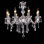 Lustre en cristal transparent à 8 têtes Abygaelle