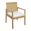 Chaise de salle à manger d'extérieur en bois d'acacia Dorset-129911546