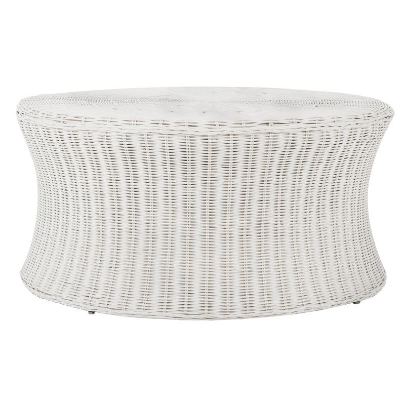 Paulsen Upholstered Ottoman, White