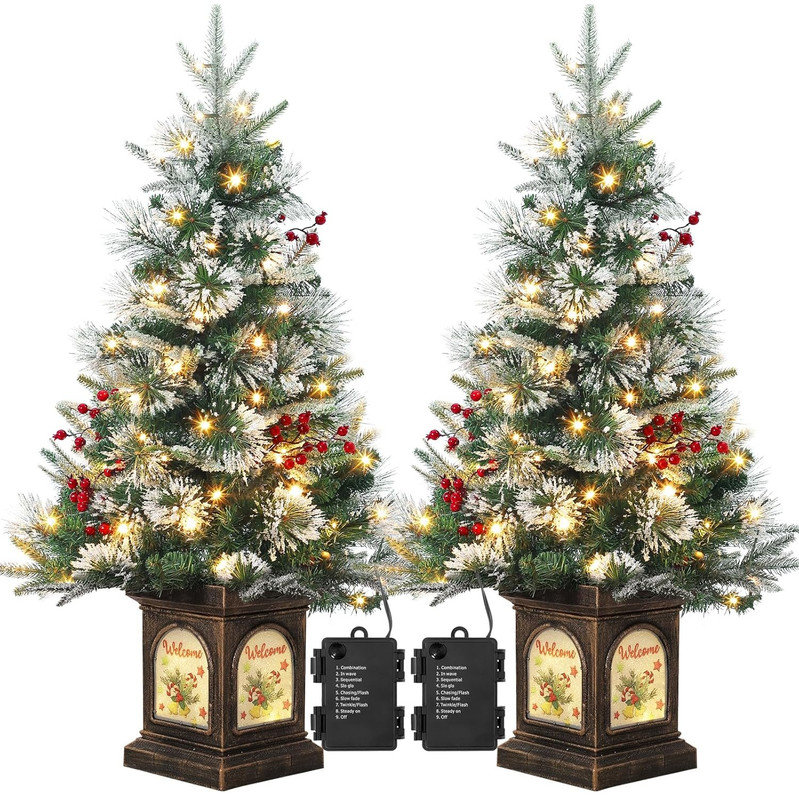 3' H Lighted Artificial Christmas Tree