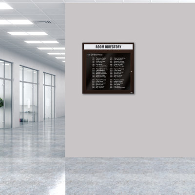 AARCO No Felt Metal Letter Board