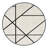 Soft Plush Eatman Minimalist Geometric Area Rug in Beige – Black Binding-918024553