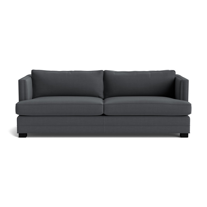Keaton No Nail 84 Sofa, Performance Linen - Charcoal, Black