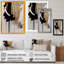 Art mural encadré abstrait noir, blanc et or III-2062968398-2026211223-2026211226