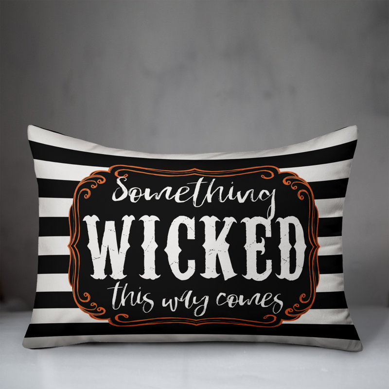 Striped Reversible Throw Pillow