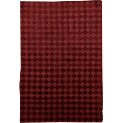 Hand-Knotted High-Quality Red Area Rug