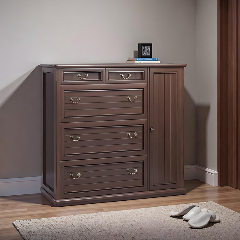 Armoire de rangement pour chaussures en bois massif 33 paires Cintron, H 48,43 po x l 51,18 po x P 11,42 po