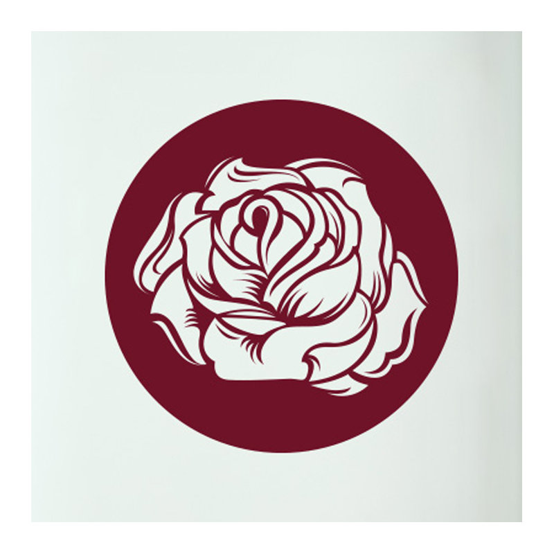 Plants & Flowers Wall Decal, Burgundy