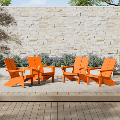 Modern Poly Adirondack Chair (Set Of 4)