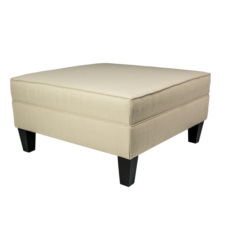 Kwong Upholstered Ottoman, Beige